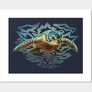 Baby Sea Turtle Posters and Art